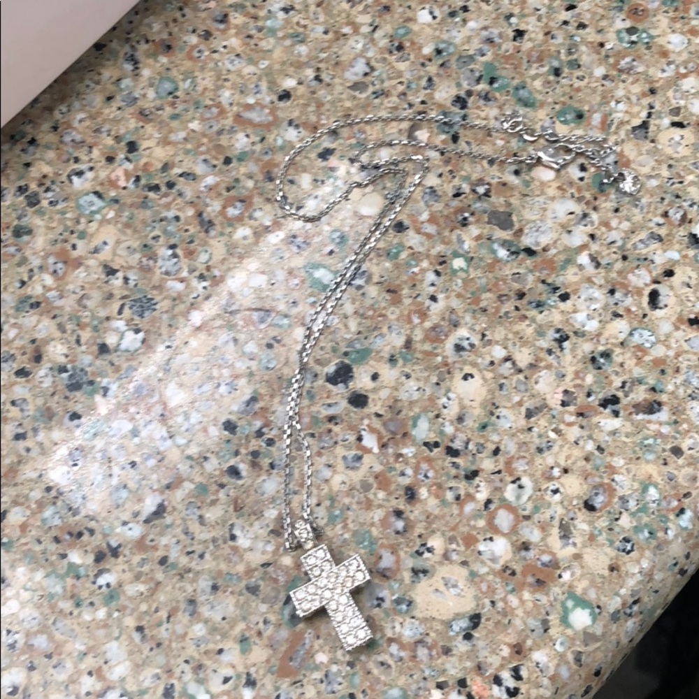 Swarovski crystal cross necklace